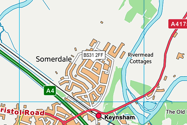 Somerdale Educate Together Primary Academy map (BS31 2FF) - OS VectorMap District (Ordnance Survey)