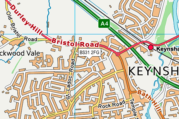 BS31 2FG map - OS VectorMap District (Ordnance Survey)