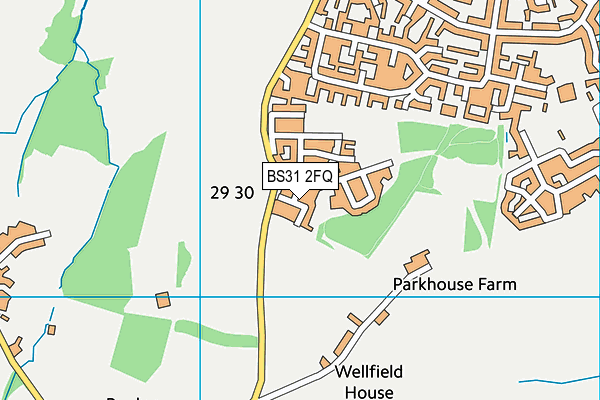 BS31 2FQ map - OS VectorMap District (Ordnance Survey)