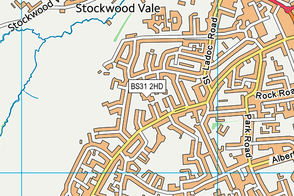 BS31 2HD map - OS VectorMap District (Ordnance Survey)