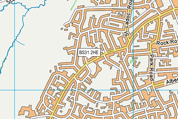 BS31 2HE map - OS VectorMap District (Ordnance Survey)