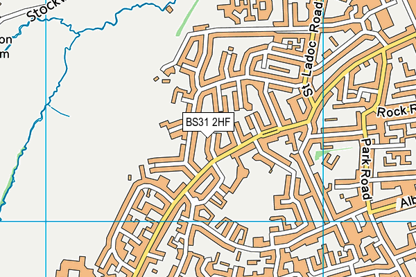 BS31 2HF map - OS VectorMap District (Ordnance Survey)
