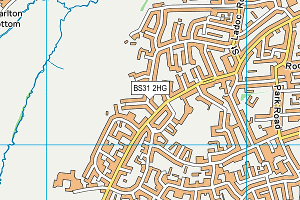BS31 2HG map - OS VectorMap District (Ordnance Survey)