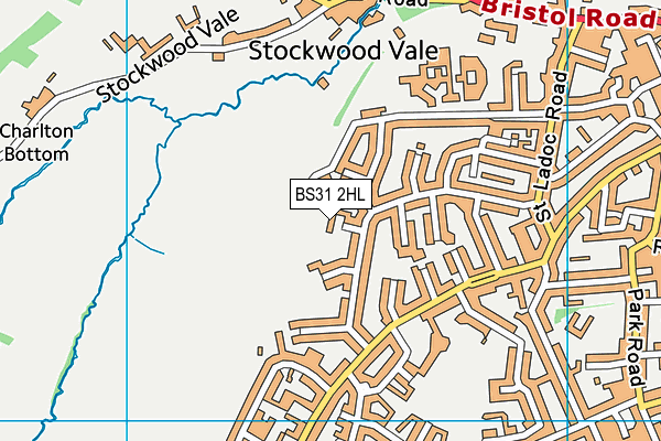 BS31 2HL map - OS VectorMap District (Ordnance Survey)