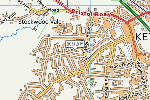 BS31 2HY map - OS VectorMap District (Ordnance Survey)