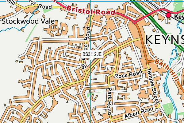 BS31 2JE map - OS VectorMap District (Ordnance Survey)