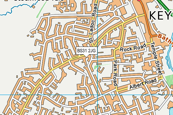 BS31 2JG map - OS VectorMap District (Ordnance Survey)