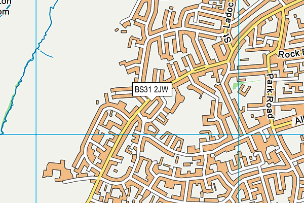 BS31 2JW map - OS VectorMap District (Ordnance Survey)