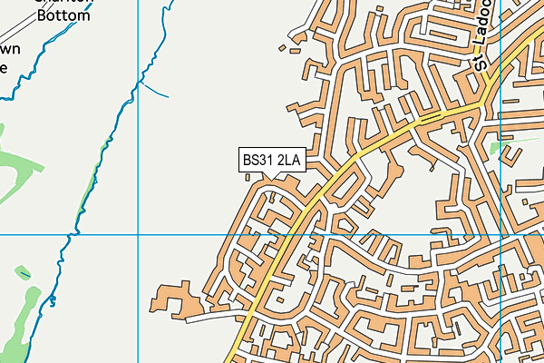 BS31 2LA map - OS VectorMap District (Ordnance Survey)