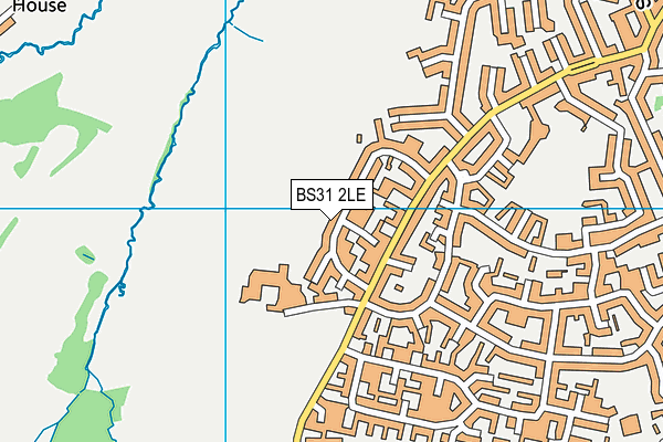 BS31 2LE map - OS VectorMap District (Ordnance Survey)