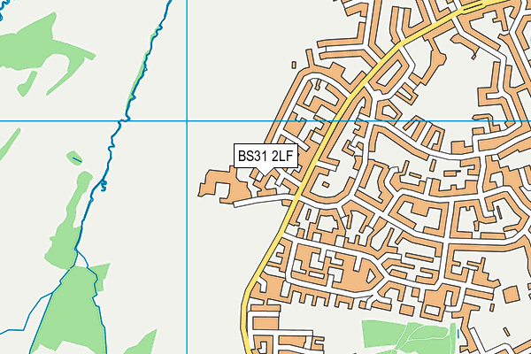 BS31 2LF map - OS VectorMap District (Ordnance Survey)