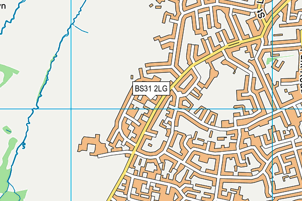 BS31 2LG map - OS VectorMap District (Ordnance Survey)