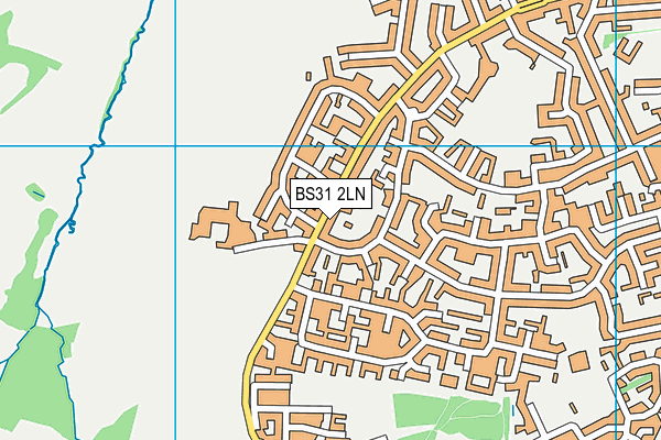 BS31 2LN map - OS VectorMap District (Ordnance Survey)