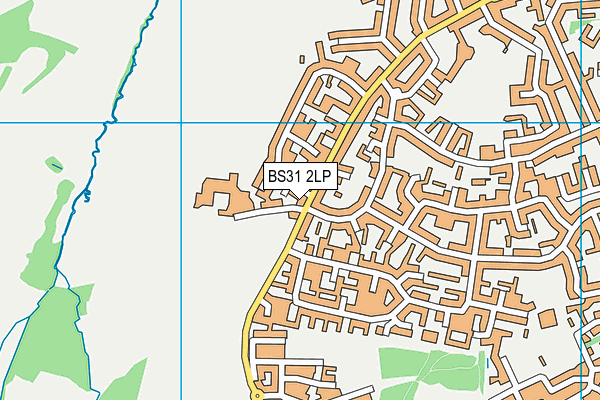 BS31 2LP map - OS VectorMap District (Ordnance Survey)