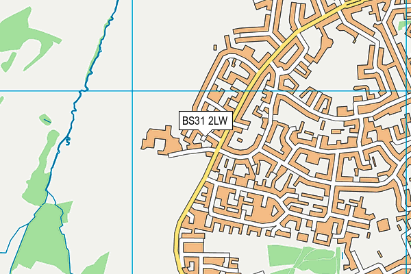 BS31 2LW map - OS VectorMap District (Ordnance Survey)