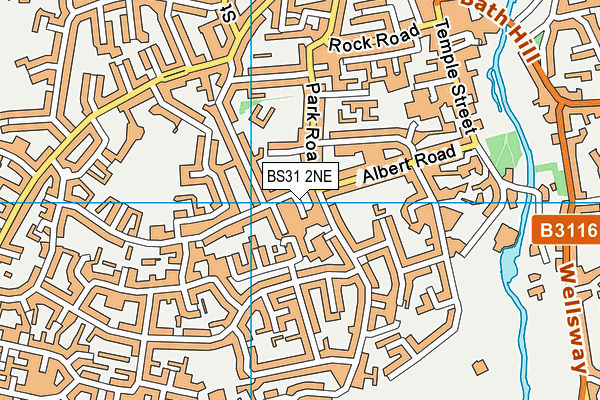 BS31 2NE map - OS VectorMap District (Ordnance Survey)