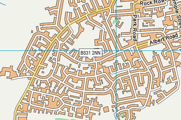 Queens Road Methodist Church map (BS31 2NN) - OS VectorMap District (Ordnance Survey)