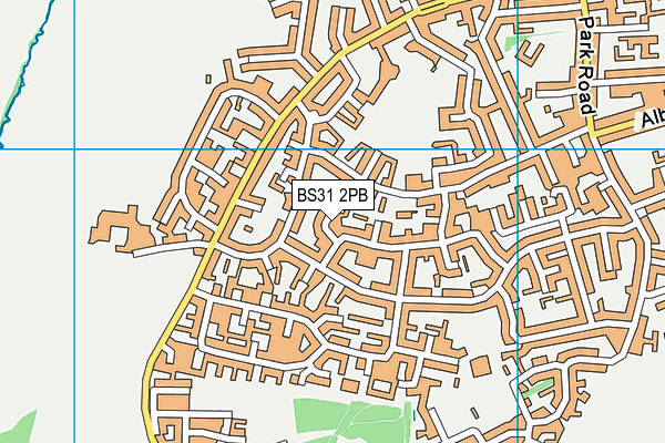 BS31 2PB map - OS VectorMap District (Ordnance Survey)
