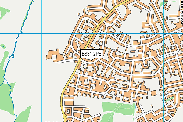 BS31 2PE map - OS VectorMap District (Ordnance Survey)