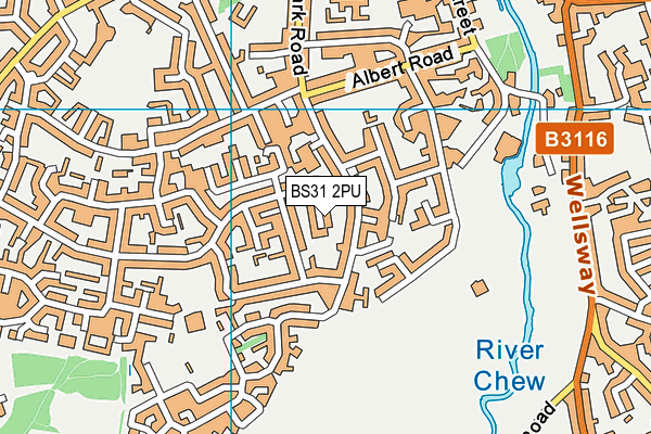 BS31 2PU map - OS VectorMap District (Ordnance Survey)