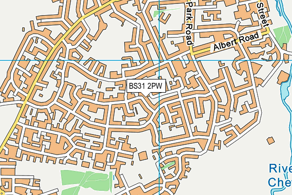 BS31 2PW map - OS VectorMap District (Ordnance Survey)