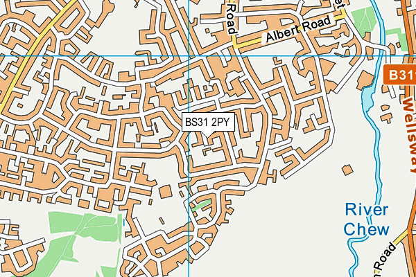 BS31 2PY map - OS VectorMap District (Ordnance Survey)