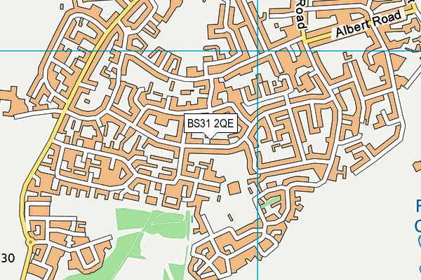 BS31 2QE map - OS VectorMap District (Ordnance Survey)