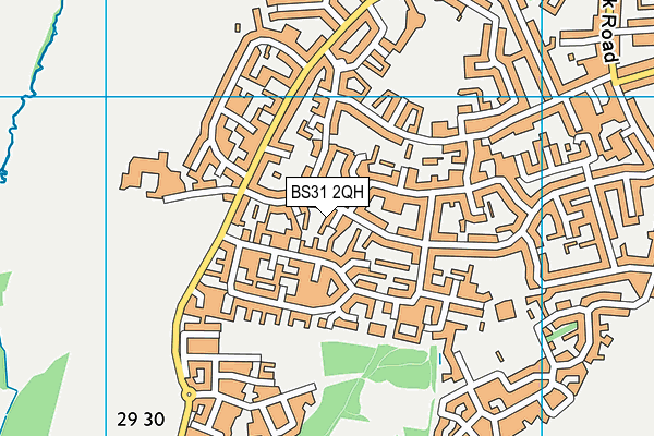 BS31 2QH map - OS VectorMap District (Ordnance Survey)