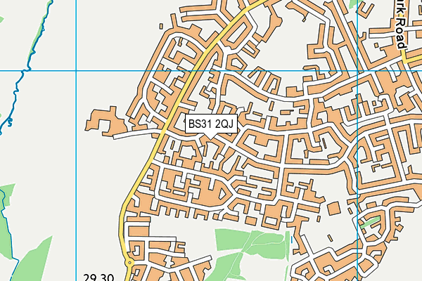 BS31 2QJ map - OS VectorMap District (Ordnance Survey)
