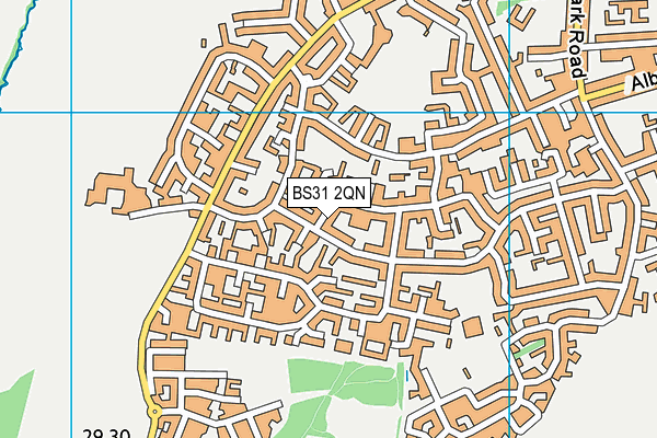 BS31 2QN map - OS VectorMap District (Ordnance Survey)