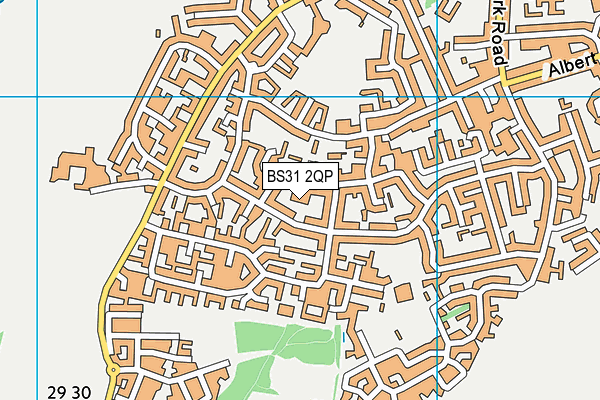 BS31 2QP map - OS VectorMap District (Ordnance Survey)