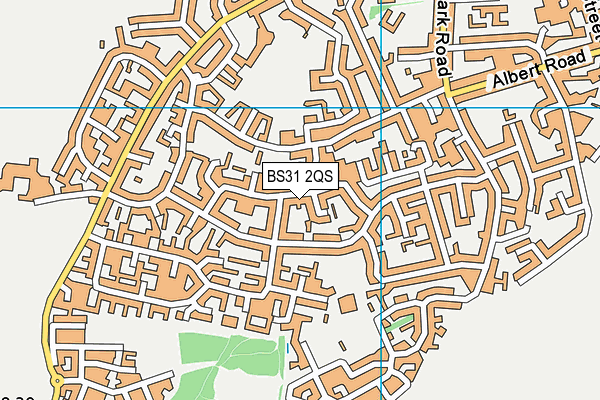 BS31 2QS map - OS VectorMap District (Ordnance Survey)