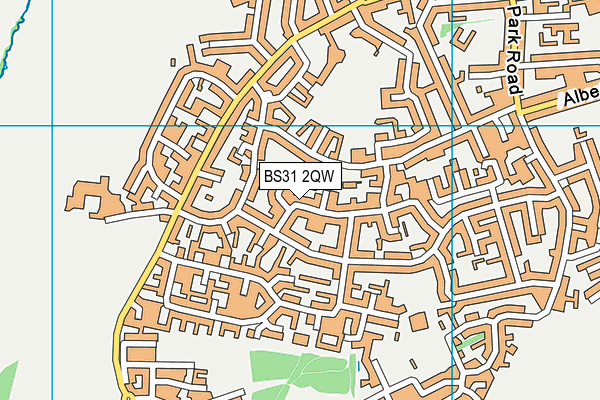 BS31 2QW map - OS VectorMap District (Ordnance Survey)