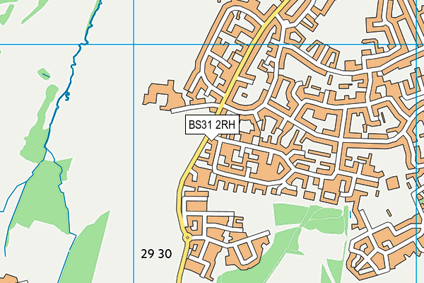 BS31 2RH map - OS VectorMap District (Ordnance Survey)