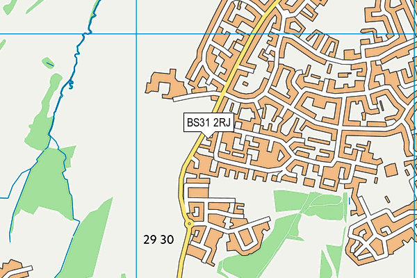 BS31 2RJ map - OS VectorMap District (Ordnance Survey)