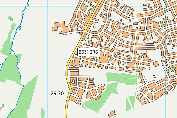 BS31 2RS map - OS VectorMap District (Ordnance Survey)