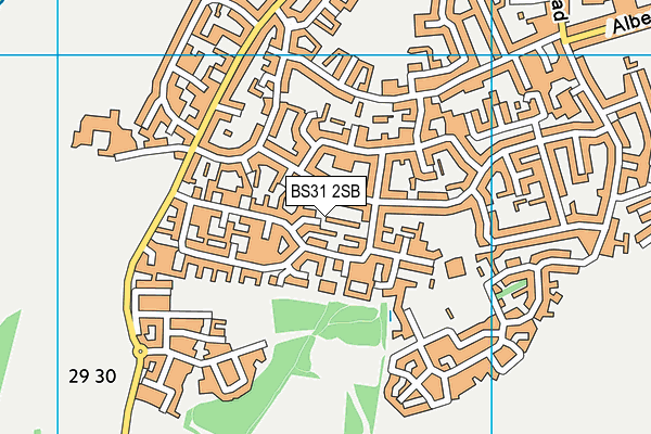 BS31 2SB map - OS VectorMap District (Ordnance Survey)