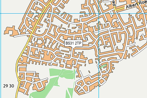 BS31 2TP map - OS VectorMap District (Ordnance Survey)