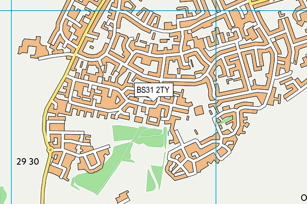 BS31 2TY map - OS VectorMap District (Ordnance Survey)