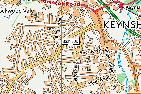 BS31 2UD map - OS VectorMap District (Ordnance Survey)