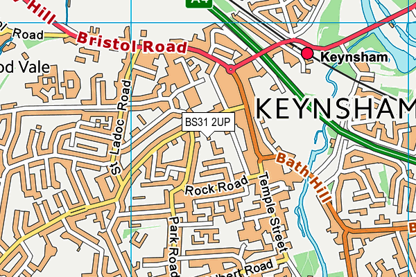 BS31 2UP map - OS VectorMap District (Ordnance Survey)