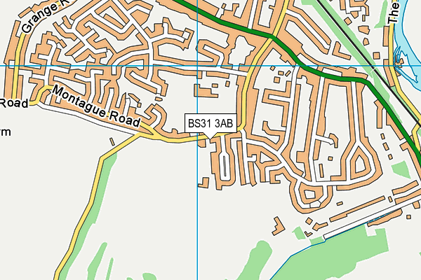BS31 3AB map - OS VectorMap District (Ordnance Survey)
