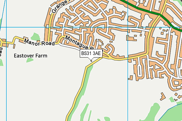 BS31 3AE map - OS VectorMap District (Ordnance Survey)