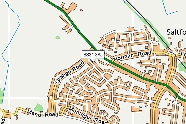 BS31 3AJ map - OS VectorMap District (Ordnance Survey)