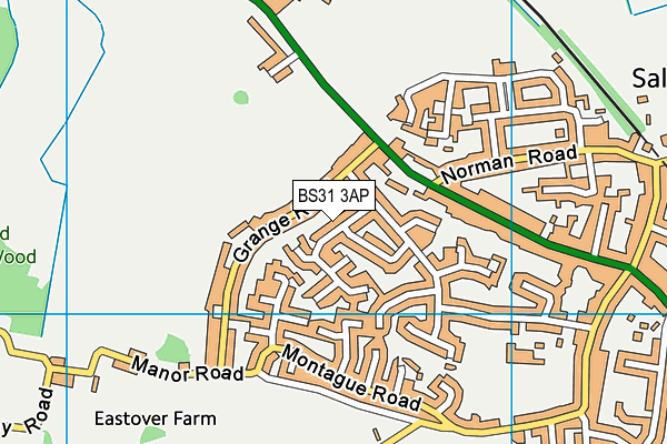 BS31 3AP map - OS VectorMap District (Ordnance Survey)