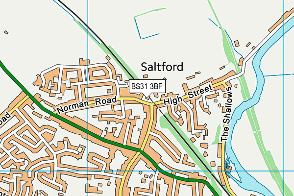 BS31 3BF map - OS VectorMap District (Ordnance Survey)