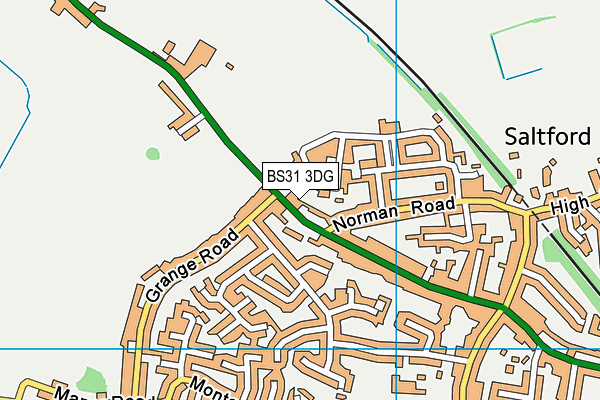 BS31 3DG map - OS VectorMap District (Ordnance Survey)