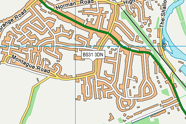BS31 3DN map - OS VectorMap District (Ordnance Survey)