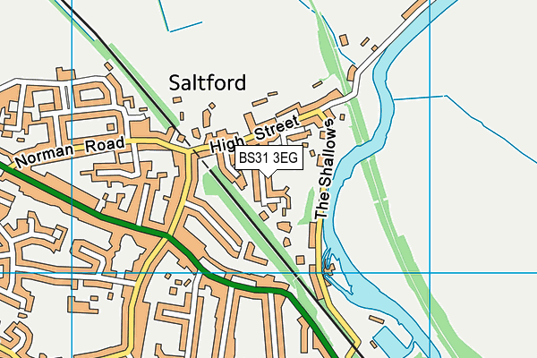 BS31 3EG map - OS VectorMap District (Ordnance Survey)