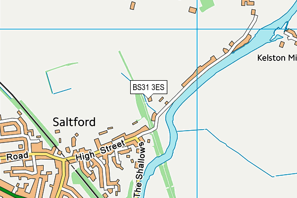 BS31 3ES map - OS VectorMap District (Ordnance Survey)